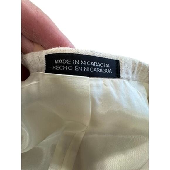 "DAVID TAYLOR" Linen Blend Mens Blazer SZ 46L Business Old Money Cocktail Party - Picture 10 of 12